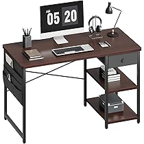 Amazon | YeTom 机 pcデスク 勉強机 学習机 幅120cm 作業机 左右入替可
